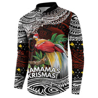 Papua New Guinea Christmas Button Sweatshirt - Polynesian Pride