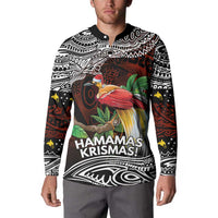 Papua New Guinea Christmas Button Sweatshirt - Polynesian Pride