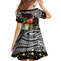 Papua New Guinea Christmas Family Matching Off The Shoulder Long Sleeve Dress and Hawaiian Shirt - Polynesian Pride