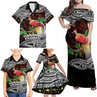 Papua New Guinea Christmas Family Matching Off Shoulder Maxi Dress and Hawaiian Shirt - Polynesian Pride