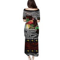 Papua New Guinea Christmas Family Matching Puletasi and Hawaiian Shirt - Polynesian Pride
