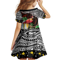 Papua New Guinea Christmas Family Matching Short Sleeve Bodycon Dress and Hawaiian Shirt LT9 - Polynesian Pride