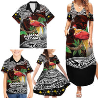 Papua New Guinea Christmas Family Matching Summer Maxi Dress and Hawaiian Shirt - Polynesian Pride