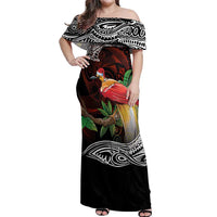 Papua New Guinea Christmas Off Shoulder Maxi Dress - Polynesian Pride