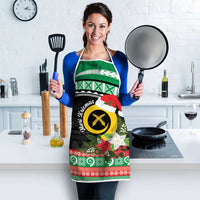 Vanuatu Pig's Tusk Meri Krismas! Apron Vanuatuan Sand Drawing Pattern - Polynesian Pride