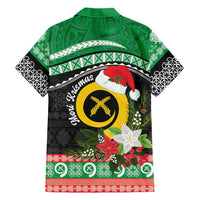 Vanuatu Pig's Tusk Meri Krismas! Family Matching Long Sleeve Bodycon Dress and Hawaiian Shirt Vanuatuan Sand Drawing Pattern - Polynesian Pride