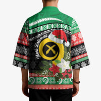 Vanuatu Pig's Tusk Meri Krismas! Kimono Vanuatuan Sand Drawing Pattern - Polynesian Pride