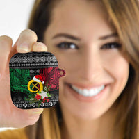 Vanuatu Pig's Tusk Meri Krismas! AirPods Case Vanuatuan Ancient Art Spirit LT9 - Polynesian Pride