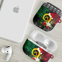 Vanuatu Pig's Tusk Meri Krismas! AirPods Case Vanuatuan Ancient Art Spirit LT9 - Polynesian Pride