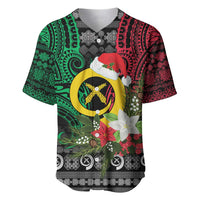Vanuatu Pig's Tusk Meri Krismas! Baseball Jersey Vanuatuan Ancient Art Spirit - Polynesian Pride