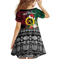 Vanuatu Pig's Tusk Meri Krismas! Family Matching Long Sleeve Bodycon Dress and Hawaiian Shirt Vanuatuan Ancient Art Spirit - Polynesian Pride