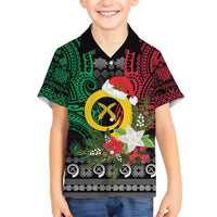 Vanuatu Pig's Tusk Meri Krismas! Family Matching Mermaid Dress and Hawaiian Shirt Vanuatuan Ancient Art Spirit - Polynesian Pride