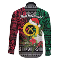 Vanuatu Pig's Tusk Meri Krismas! Family Matching Off Shoulder Short Dress and Hawaiian Shirt Vanuatuan Ancient Art Spirit - Polynesian Pride