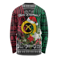 Vanuatu Pig's Tusk Meri Krismas! Long Sleeve Shirt Vanuatuan Ancient Art Spirit - Polynesian Pride