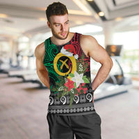 Vanuatu Pig's Tusk Meri Krismas! Men Tank Top Vanuatuan Ancient Art Spirit - Polynesian Pride