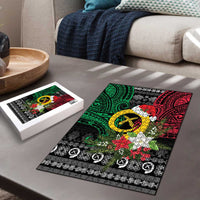 Vanuatu Pig's Tusk Meri Krismas! Puzzle Vanuatuan Ancient Art Spirit - Polynesian Pride