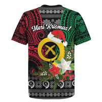 Vanuatu Pig's Tusk Meri Krismas! Rugby Jersey Vanuatuan Ancient Art Spirit LT9 - Polynesian Pride