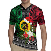 Vanuatu Pig's Tusk Meri Krismas! Rugby Jersey Vanuatuan Ancient Art Spirit LT9 - Polynesian Pride
