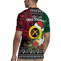 Vanuatu Pig's Tusk Meri Krismas! Rugby Jersey Vanuatuan Ancient Art Spirit LT9 - Polynesian Pride