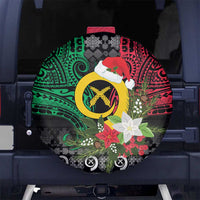 Vanuatu Pig's Tusk Meri Krismas! Spare Tire Cover Vanuatuan Ancient Art Spirit - Polynesian Pride