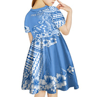 Kosrae Constitution Day Personalised Kid Short Sleeve Dress Kusaie Hook Tattoo Special Polynesian Pattern LT9 - Polynesian Pride