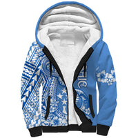 Kosrae Constitution Day Personalised Sherpa Hoodie Kusaie Hook Tattoo Special Polynesian Pattern LT9 Unisex Blue - Polynesian Pride