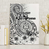 Ia Orana Tahiti Personalised Canvas Wall Art French Polynesia Hook Tattoo Special White Color LT9