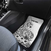 Ia Orana Tahiti Personalised Car Mats French Polynesia Hook Tattoo Special White Color LT9