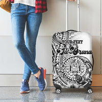 Ia Orana Tahiti Personalised Luggage Cover French Polynesia Hook Tattoo Special White Color LT9