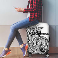 Ia Orana Tahiti Personalised Luggage Cover French Polynesia Hook Tattoo Special White Color LT9