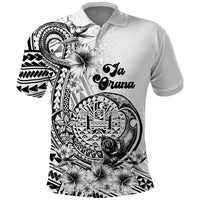 Ia Orana Tahiti Personalised Polo Shirt French Polynesia Hook Tattoo Special White Color LT9