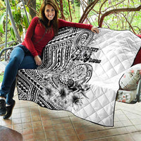Ia Orana Tahiti Personalised Quilt French Polynesia Hook Tattoo Special White Color LT9