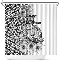 Ia Orana Tahiti Personalised Shower Curtain French Polynesia Hook Tattoo Special White Color LT9