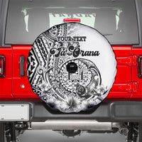 Ia Orana Tahiti Personalised Spare Tire Cover French Polynesia Hook Tattoo Special White Color LT9
