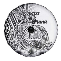 Ia Orana Tahiti Personalised Spare Tire Cover French Polynesia Hook Tattoo Special White Color LT9