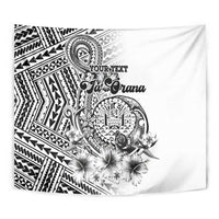Ia Orana Tahiti Personalised Tapestry French Polynesia Hook Tattoo Special White Color LT9