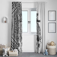 Ia Orana Tahiti Personalised Window Curtain French Polynesia Hook Tattoo Special White Color LT9