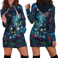 New Zealand Matariki Pohutukawa Hoodie Dress Te Mauri te Ora