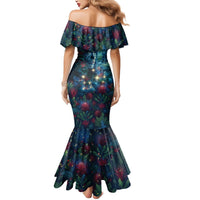New Zealand Matariki Pohutukawa Mermaid Dress Te Mauri te Ora LT9 - Polynesian Pride
