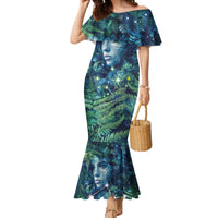 New Zealand Matariki Tupuanuku Family Matching Mermaid Dress and Hawaiian Shirt Te Wā o te Hauhake