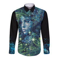 New Zealand Matariki Tupuanuku Long Sleeve Button Shirt Te Wā o te Hauhake