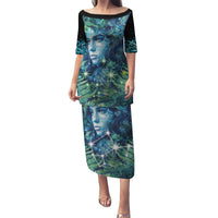 New Zealand Matariki Tupuanuku Puletasi Te W o te Hauhake LT9 Long Dress Art - Polynesian Pride