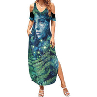 New Zealand Matariki Tupuanuku Summer Maxi Dress Te W o te Hauhake LT9 Women Art - Polynesian Pride