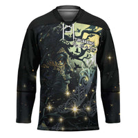 New Zealand Matariki Tupuarangi Hockey Jersey Ng Kai o te Rangi LT9 Unisex Black - Polynesian Pride