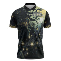 New Zealand Matariki Tupuarangi Zipper Polo Shirt Ng Kai o te Rangi - Polynesian Pride