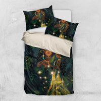 New Zealand Matariki Bedding Set Rongo Mori Wellbeing and Good Luck LT9 US Twin 172cm x 218cm Art - Polynesian Pride