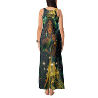 New Zealand Matariki Tank Maxi Dress Rongo Mori Wellbeing and Good Luck LT9 - Polynesian Pride