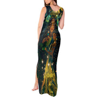 New Zealand Matariki Tank Maxi Dress Rongo Mori Wellbeing and Good Luck LT9 - Polynesian Pride