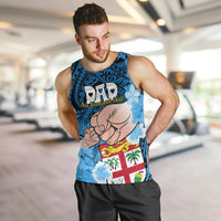 Dads Day Fiji Men Tank Top Dad Au Lomani Iko - Polynesian Flowers Tribal LT9 - Polynesian Pride