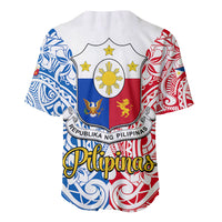 Polynesian Philippines Baseball Jersey Pilipinas Flag Style for 125th Independence Anniversary White LT9 - Polynesian Pride